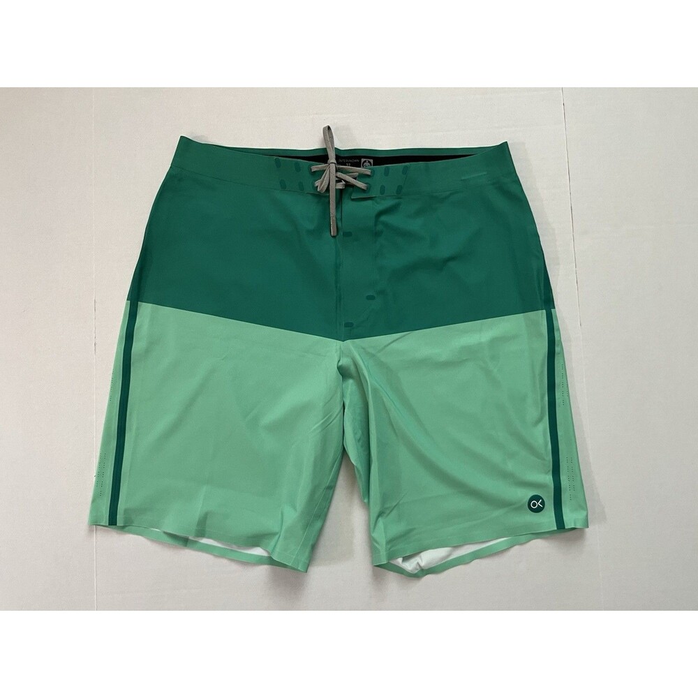 Outerknown Men’s Apex Kelly Slater Colorblock Board Shorts 9” Inseam Size 32